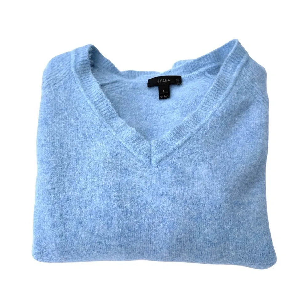 J. Crew Light Blue V-Neck Sweater